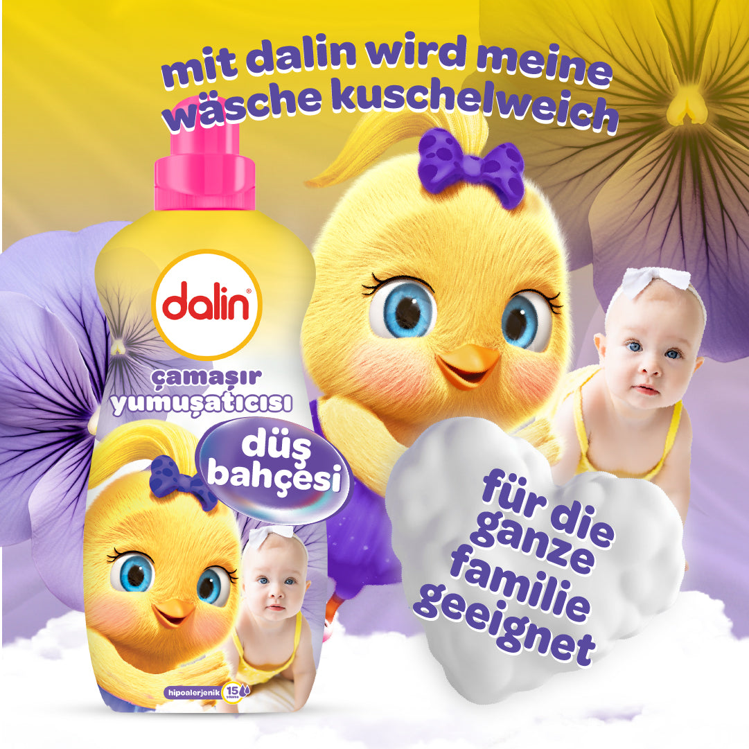 Dalin Weichspüler 1,5 L – Duft Traumgarten