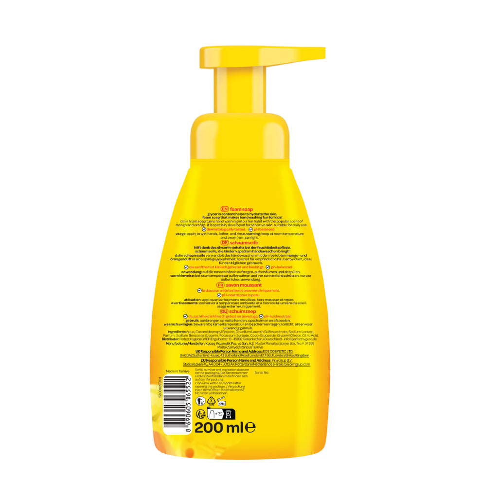 Dalin Schaumseife mit Mango und Orange 200 ml