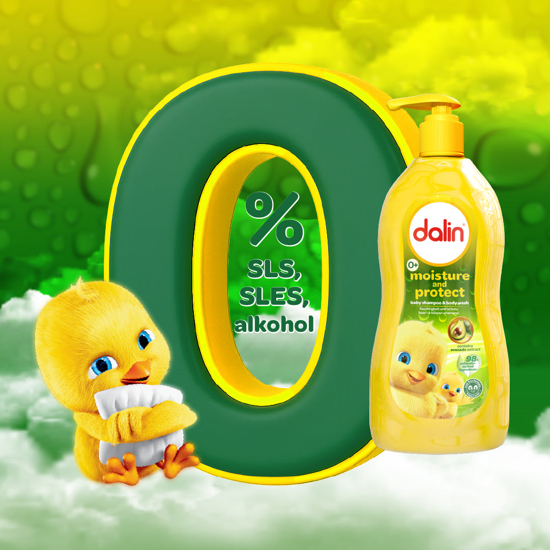 Dalin Feuchtigkeit & Schutz Baby Shampoo & Body Wash 700 ml