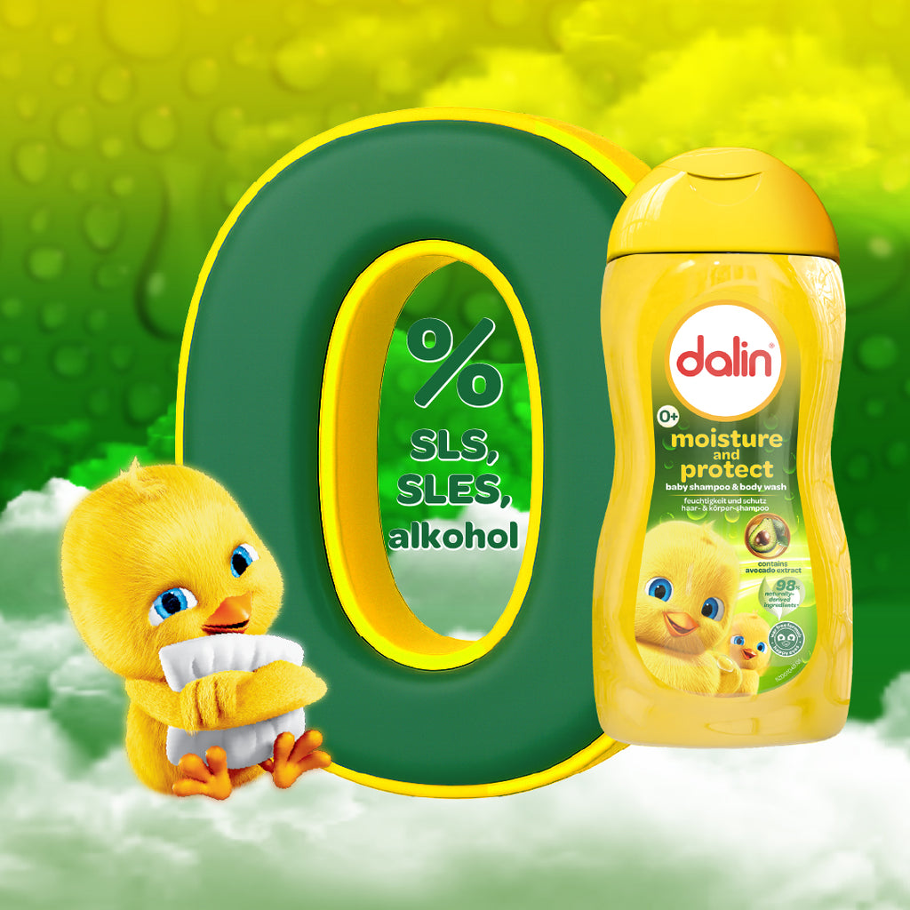 Dalin Feuchtigkeit & Schutz Baby Shampoo & Body Wash 200 ml